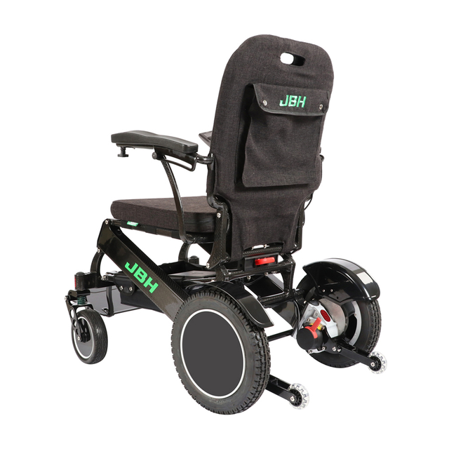 JBH Fauteuil roulant motorisé ultraléger en fibre de carbone DC06
