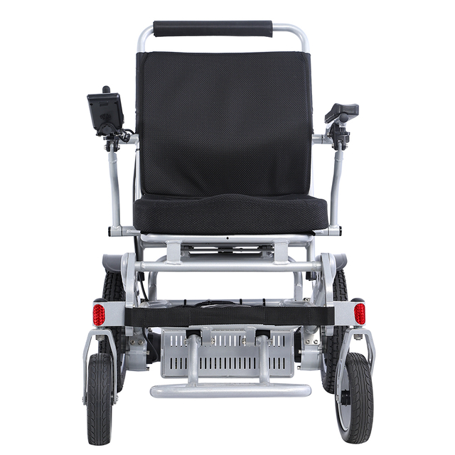 JBH Argent pliable de voyage en alliage d'alliage en fauteuil roulant D10