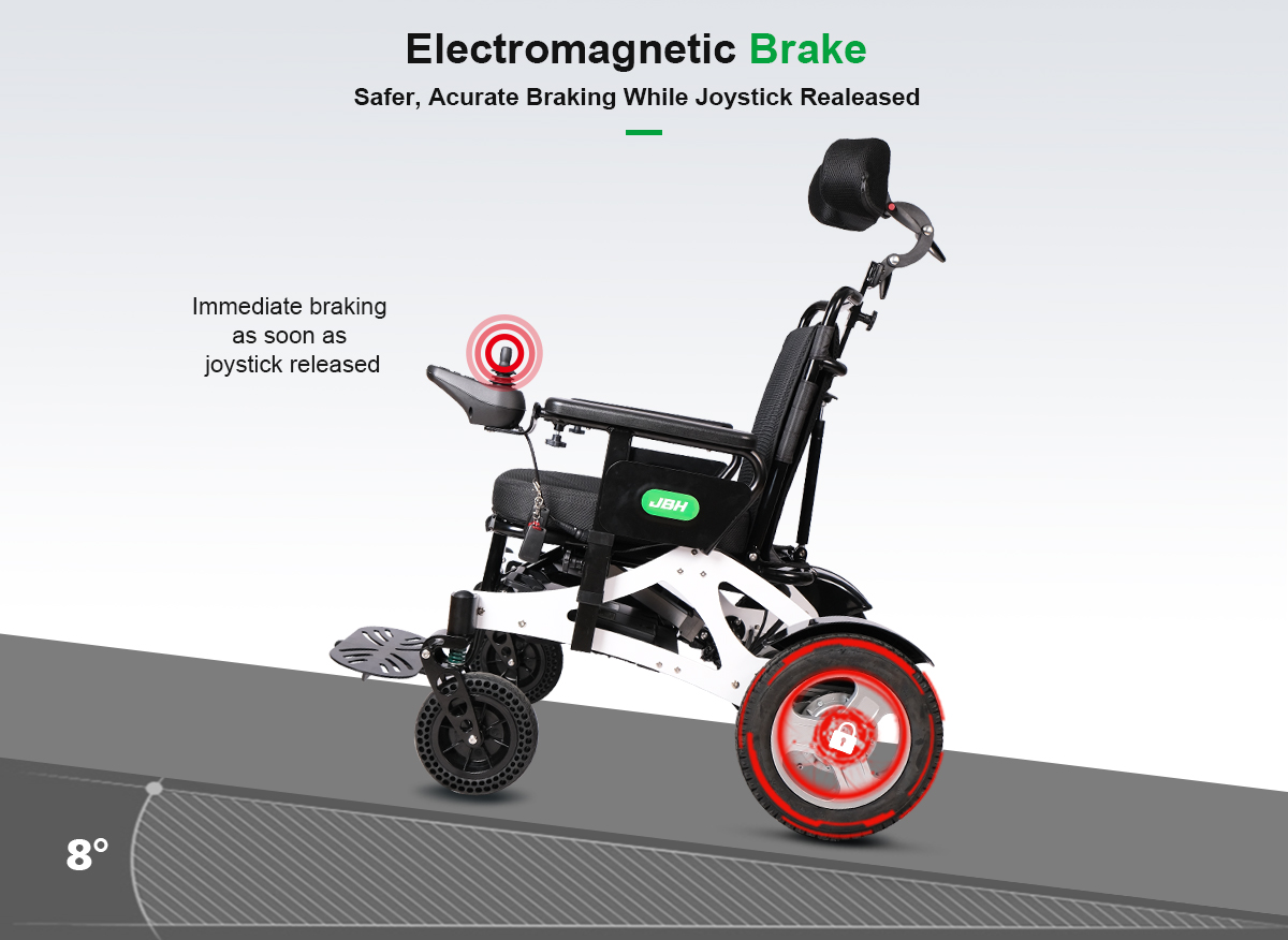 D&eacute;tails en fauteuil roulant D17 Power 