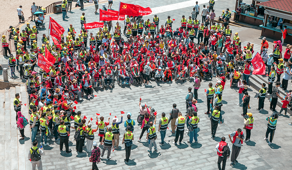 Grimpe en fauteuil roulant