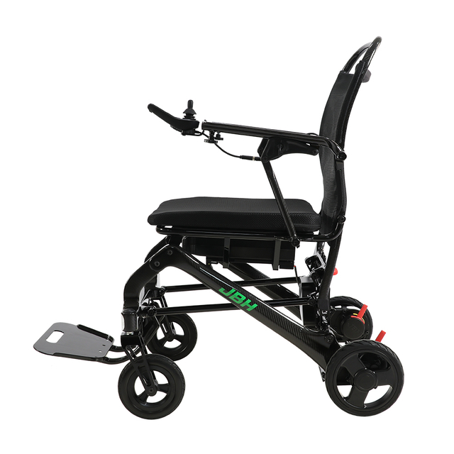JBH Fauteuil roulant en fibre de carbone alimenté par batterie DC09L