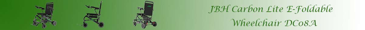 JBH Fauteuil roulant pliable &eacute;lectrique Carbon Lite DC08A