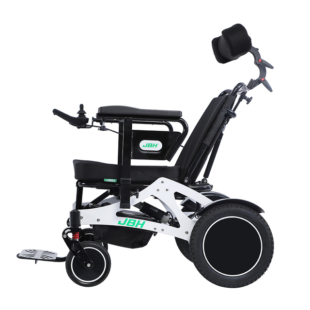JBH Fauteuil roulant électrique pliable d'intérieur pour personnes âgées D17
