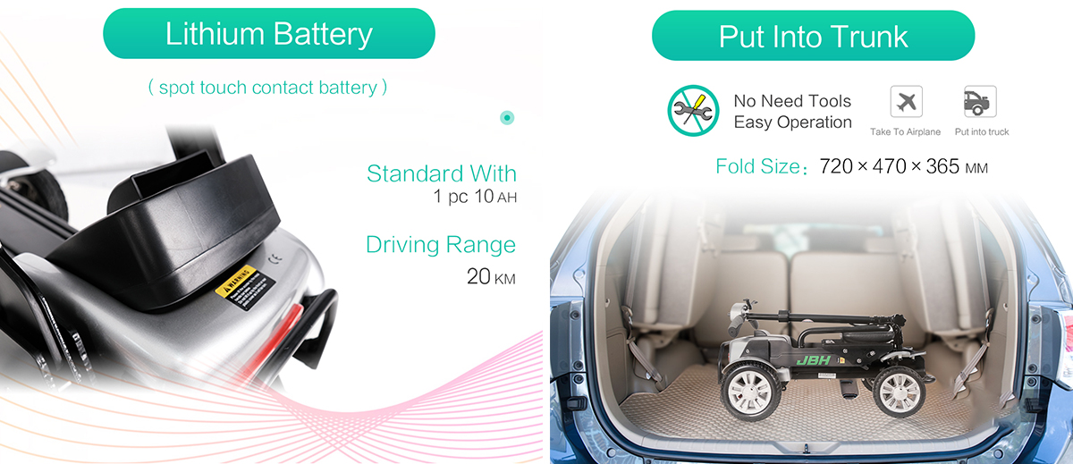 Scooter de mobilit&eacute; l&eacute;gers