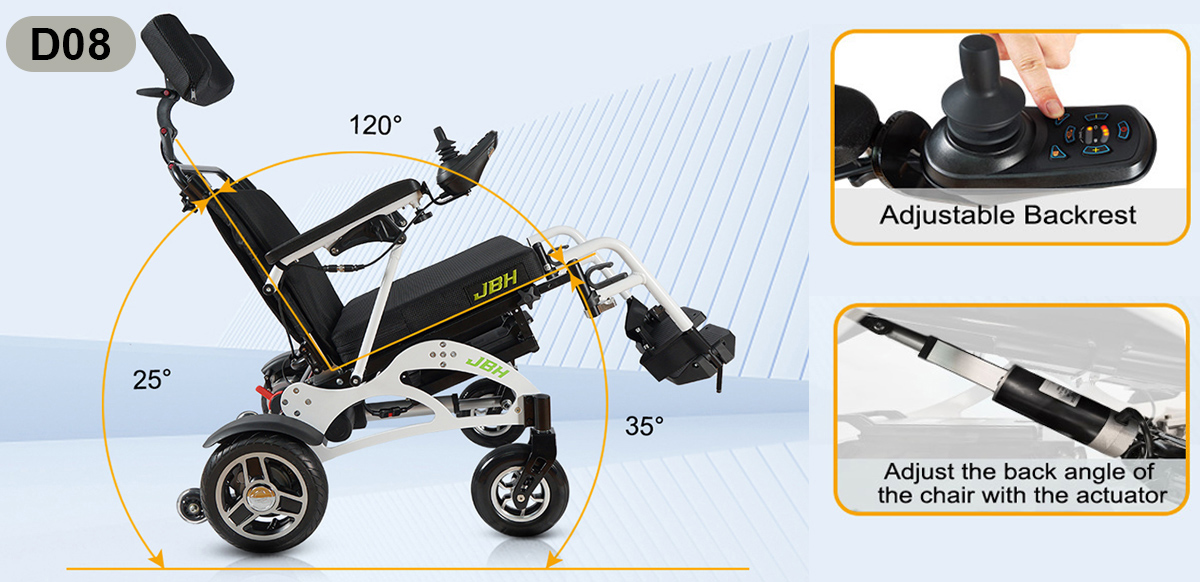 JBH fauteuil roulant &eacute;lectrique D08