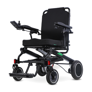 JBH Cadre en alliage léger et fauteuil roulant électrique pliant portable D15