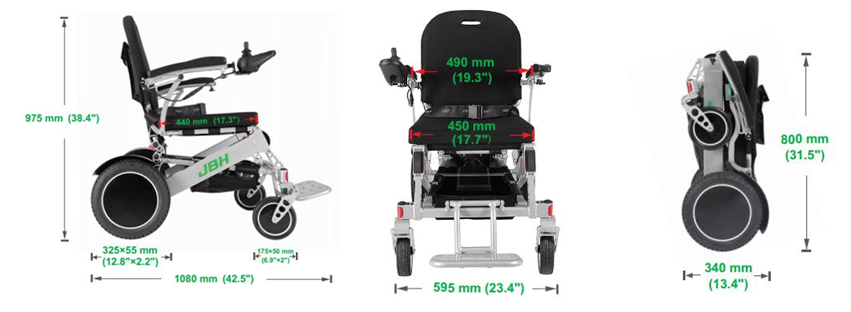 JBH fauteuil roulant &eacute;lectrique