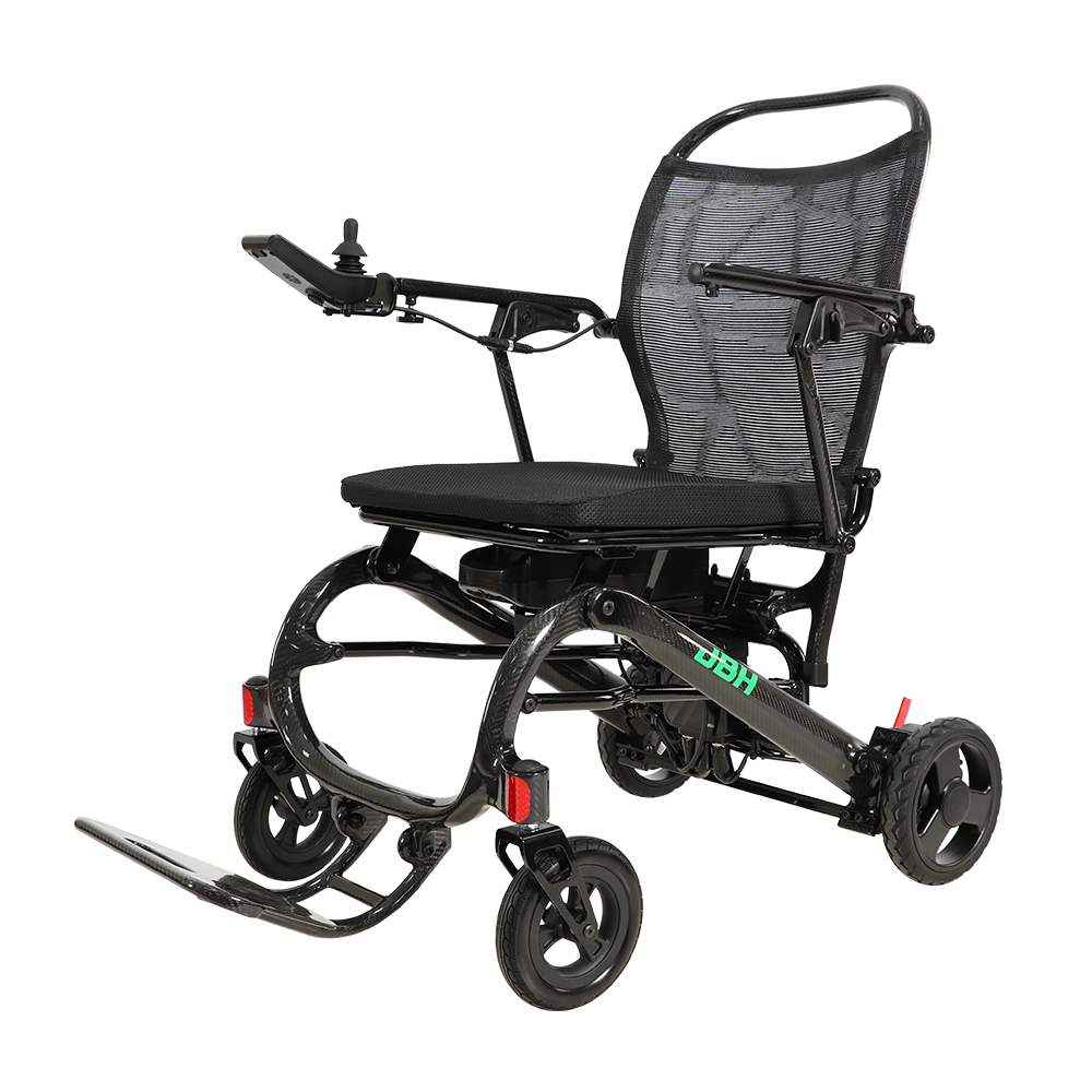 JBH Fauteuil roulant électrique ultra-léger en fibre de carbone DC10L
