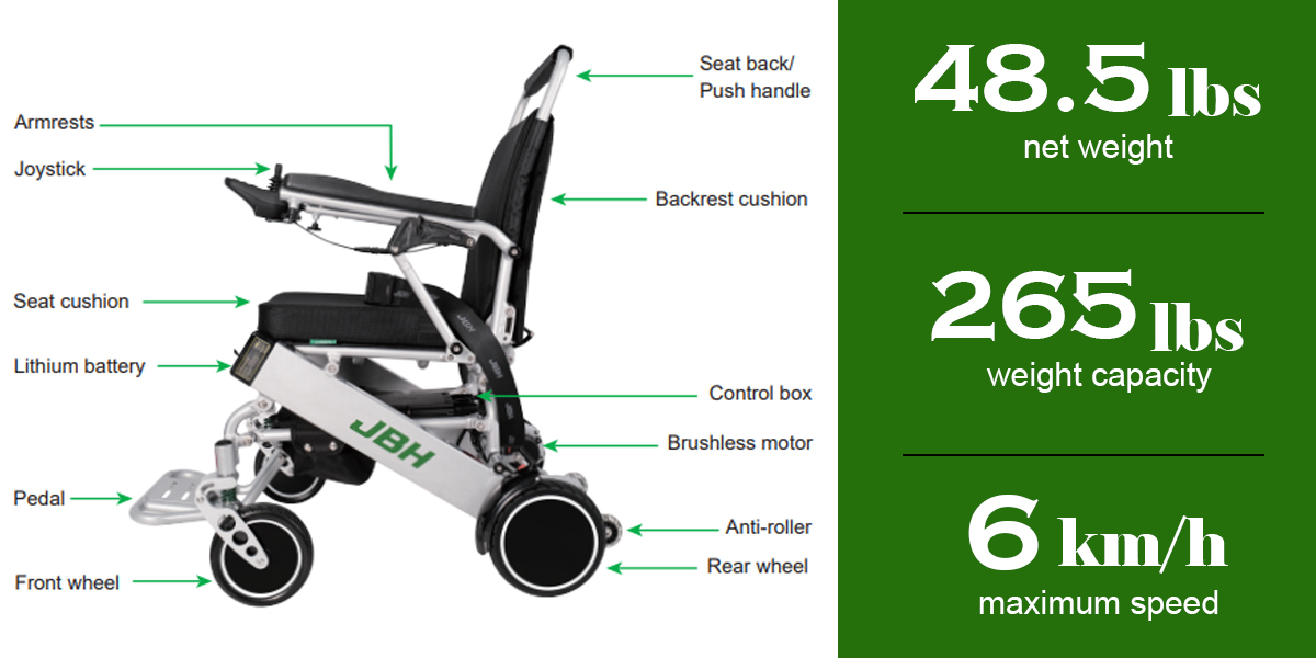 Fauteuil roulant &eacute;lectrique D03
